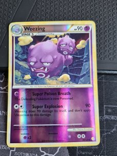 Weezing 34/123 (reverse) Rare HeartGold SoulSilver 