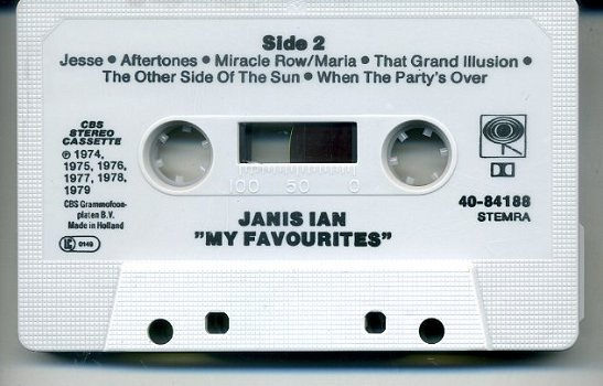 Janis Ian ‎My Favourites 12 nrs cassette 1980 ZGAN - 4