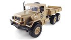 RC vrachtauto U.S. M35 leger vrachtwagen 6WD RTR 1:16, zandkleur - 0 - Thumbnail