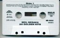 Neil Sedaka 20 Golden Hits cassette 1981 ZGAN - 3 - Thumbnail