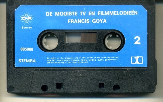 Francis Goya De mooiste TV en filmmelodieën 12 nrs cassette - 4