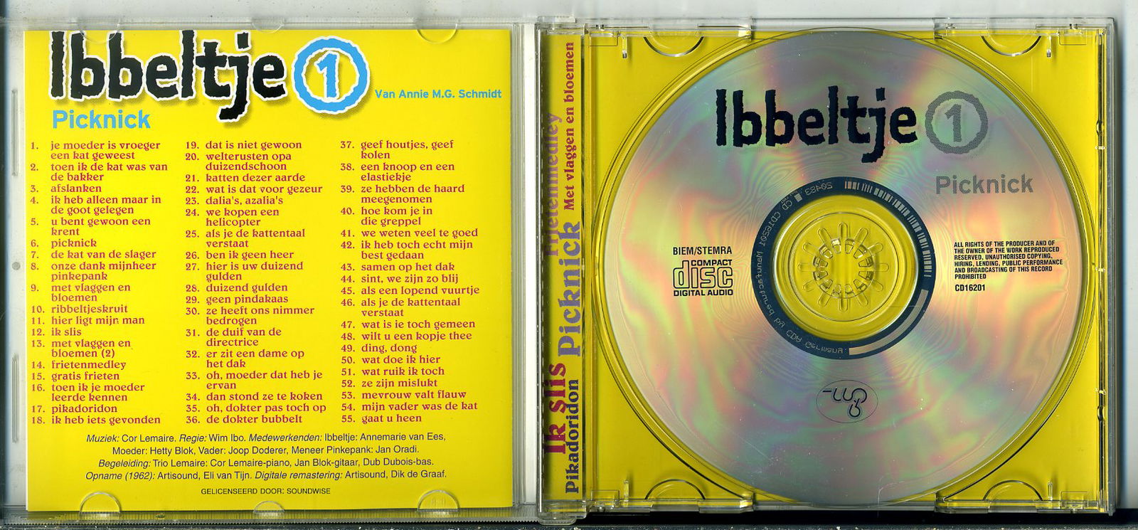 Ibbeltje 1 Picknick van Ann M.G. Schmidt 55 liedjes cd ZGAN - Afbeelding 3
