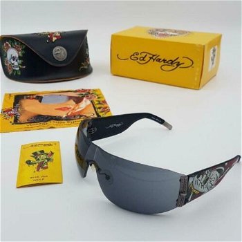 Zonnebril Ed Hardy EHS-010 Black 120 - Wolf - True Love - 0