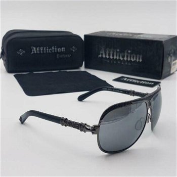 Zonnebril Affliction Roman 64-11-130 Gunmetal Black - 0