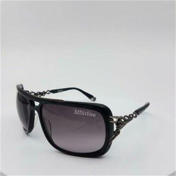 Zonnebril Affliction Knox 63-13-130 Black Silver - 1