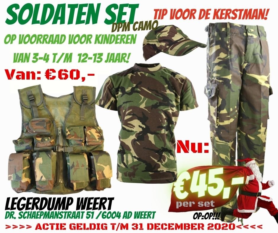 Tip voor de Kerstman!! Soldaten set voor jonge helden - nr. 1