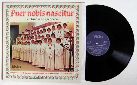 Zeeuwse koorschool Puer Nobis Nascitur 17 nrs Kerst LP ZGAN - 0