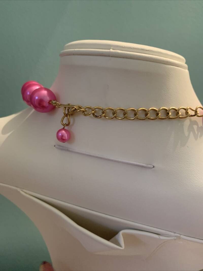 Felroze kralenketting - Afbeelding 3