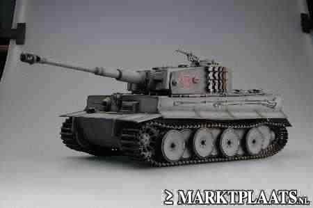 RC Tank TIGER 1 Torro1:16 met infrarood battle functie grijs - 0