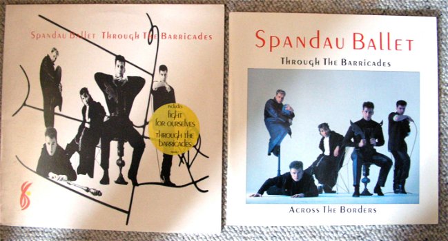 Spandau Ballet Throught The Barricades LP 9 nrs Tourboek - 0