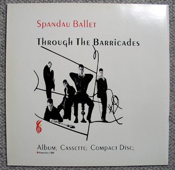 Spandau Ballet Throught The Barricades LP 9 nrs Tourboek - 7