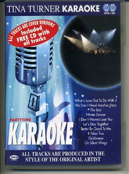 Tina Turner Partytime Karaoke 10 nrs DVD+CD 2006 als NIEUW - 0
