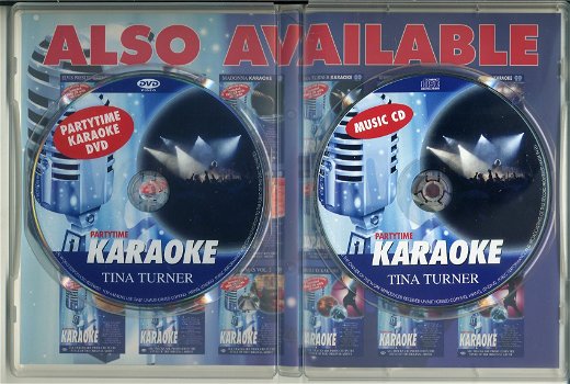 Tina Turner Partytime Karaoke 10 nrs DVD+CD 2006 als NIEUW - 2