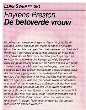 Fayrene Preston = De betoverde vrouw - love swept 261 - 1