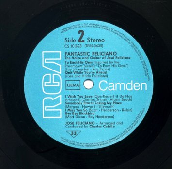 José Feliciano Fantastic Feliciano 12 nrs LP ZGAN - 3