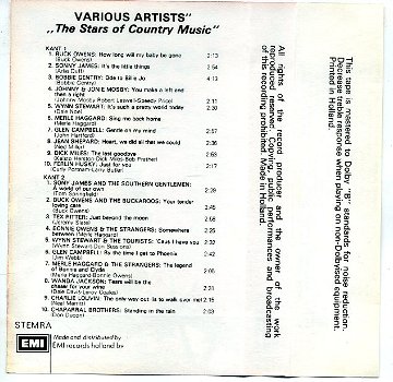 Stars of Country Music 20 nrs cassette 1979 ZGAN - 2