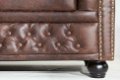 Bank Chesterfield 3-zits vintage bruin - 5 - Thumbnail