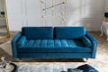 Sofa Allure 225cm aquablauw fluweel - 0 - Thumbnail