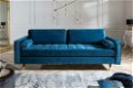 Sofa Allure 225cm aquablauw fluweel - 1 - Thumbnail