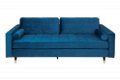 Sofa Allure 225cm aquablauw fluweel - 5 - Thumbnail