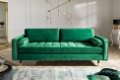 Sofa Allure 225cm Emerald Green fluweel - 1 - Thumbnail