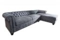 Hoekbank Chesterfield grijs vintage OT rechts - 4 - Thumbnail