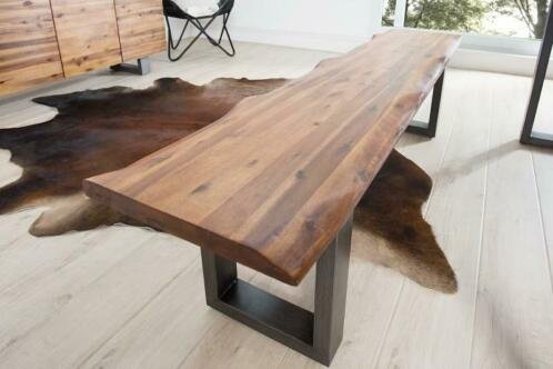 Bank Phoenix 160cm Acacia-hout antraciet - 1