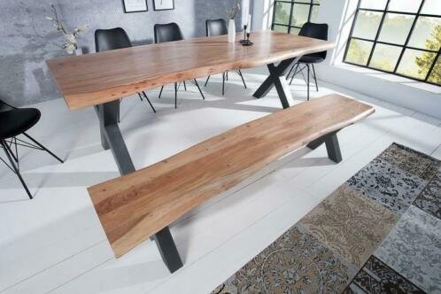 Bank Johannesburg X 160cm Acacia-hout 35mm - 1