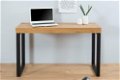 Laptop-Bureau Eiken 120cm zwart Oak-hout - 1 - Thumbnail