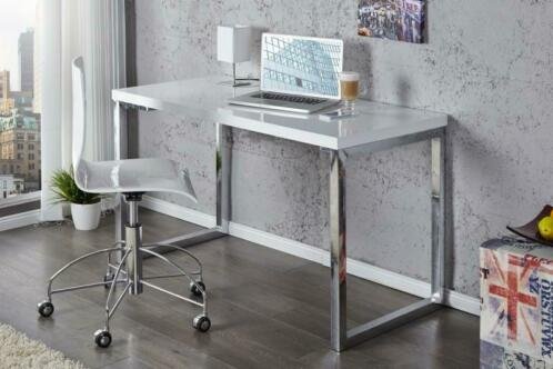 Laptop-Bureau Den Helder wit bureau 120x60cm wit - 0