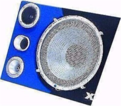 Boombox 2x 12 Woofer, blauwe LED-verlichting, - 1