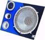 Boombox 2x 12 Woofer, blauwe LED-verlichting, - 1 - Thumbnail