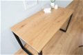 Bureau Oak-hout Bureau 120 cm zwart Oak-hout - 2 - Thumbnail