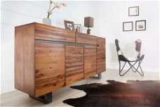 Dressoir Phoenix 170cm Acacia-hout antraciet