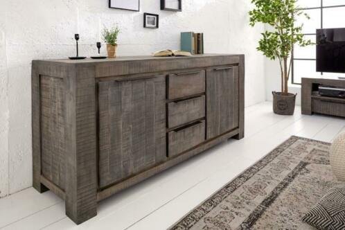 Dressoir Nairobi 175 cm grijs Mango-hout - 0