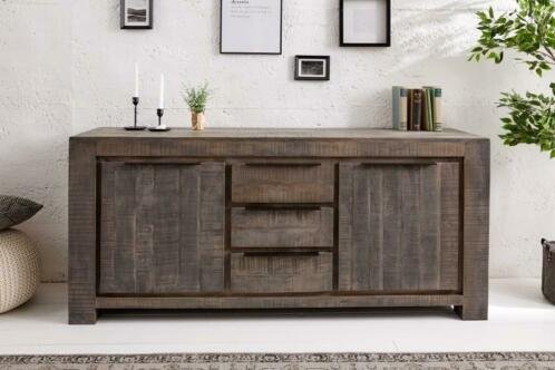 Dressoir Nairobi 175 cm grijs Mango-hout - 1