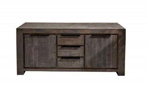 Dressoir Nairobi 175 cm grijs Mango-hout - 5