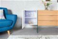 Dressoir Buenos Aires 160cm wit glas Oak-hout - 2 - Thumbnail