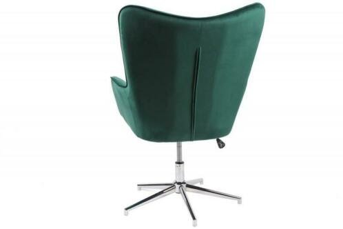 Draaistoel Chillings 100-110cm smaragd groen fluweel - 1