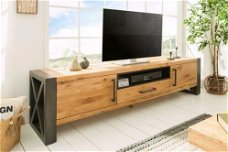 TV-Meubel laag Helsinki 200 cm Wild Oak-hout