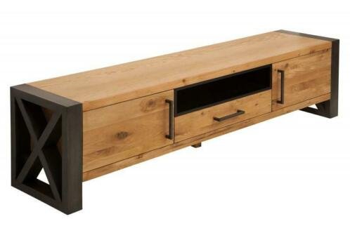 TV-Meubel laag Helsinki 200 cm Wild Oak-hout - 4