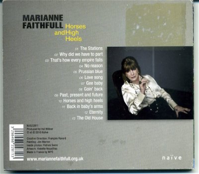 Marianne Faithfull Horses And High Heels 13 nrs CD 2010 ZGAN - 1