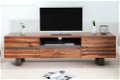 TV-Meubel Phoenix 160cm Acacia-hout - 2 - Thumbnail