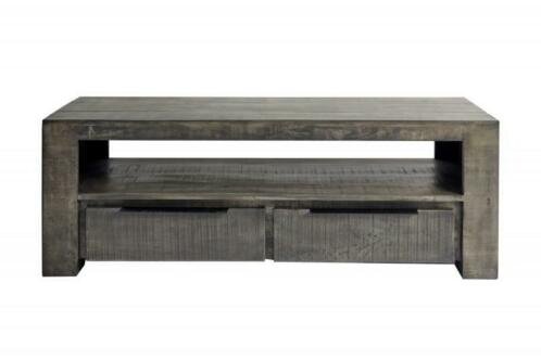 TV-Meubel Nairobi 130cm grijs Mango-hout - 4