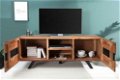 TV-Meubel Jungle 160cm Acacia-hout - 2 - Thumbnail