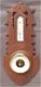Jugendstil baro-/kwikthermometer, 1910, snijw,hout,gst,47 cm - 6 - Thumbnail