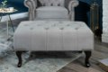 Hocker Chesterfield zilvergrijs fluweel - 1 - Thumbnail