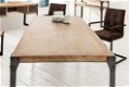 Tafel Industrial Acacia-hout 160cm Teak-hout grijs - 2 - Thumbnail