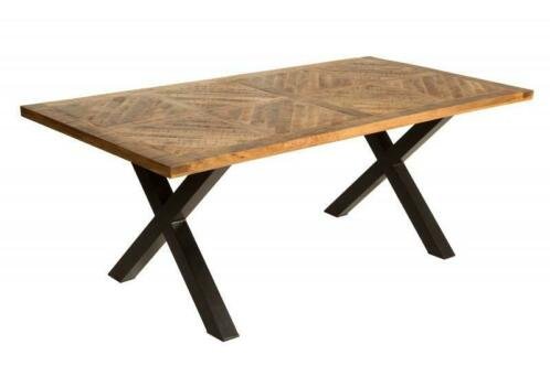 Eettafel Seattle 160cm natuurlijke Mango-hout - 5