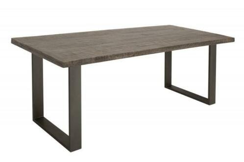 Eettafel Nairobi 200cm grijs Mango-hout - 5